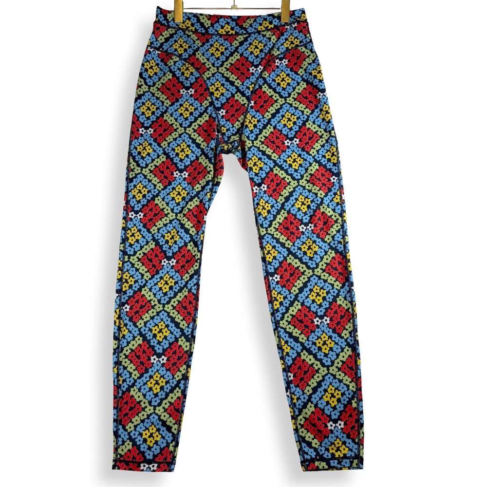 Fashion Brand Company Thong Leggings Floral Geometric High Rise Womens XL